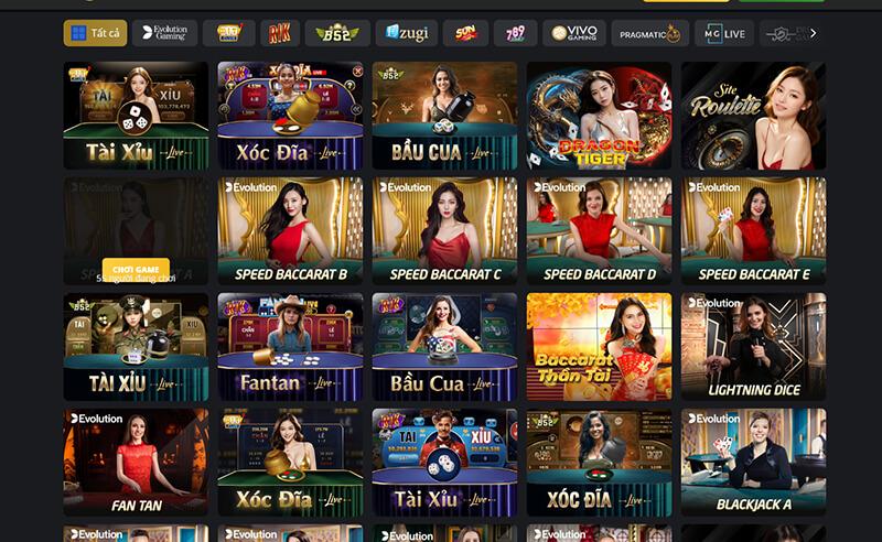 Tích hợp thêm sảnh casino live được mong chờ nhất